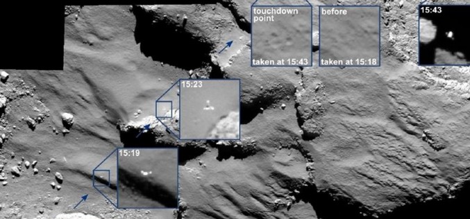 La tentative de forage du robot Philae sur la comète Tchouri a échoué