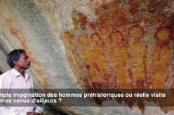 Des peintures découvertes en Inde en 2014 représentent-elles des E.T ?