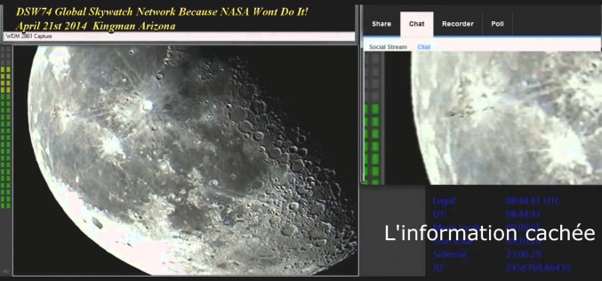 Une flotte d’Ovnis qui passe devant la Lune ? (06/04/2015)