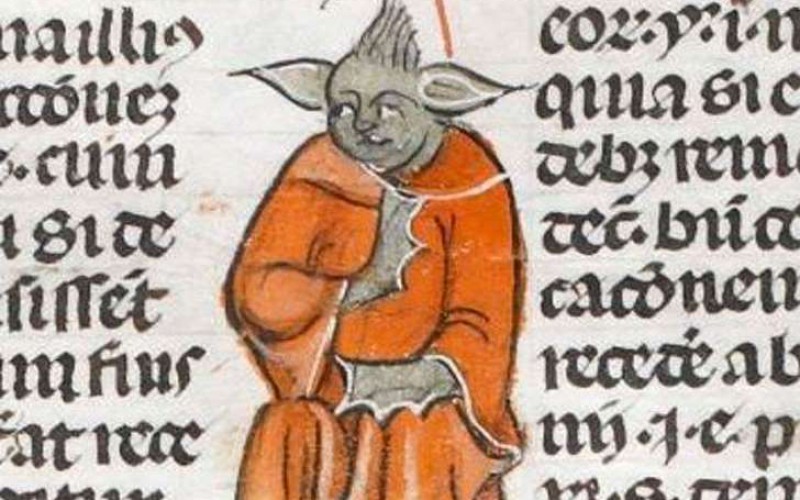 Maître Yoda dans un manuscrit médiéval
