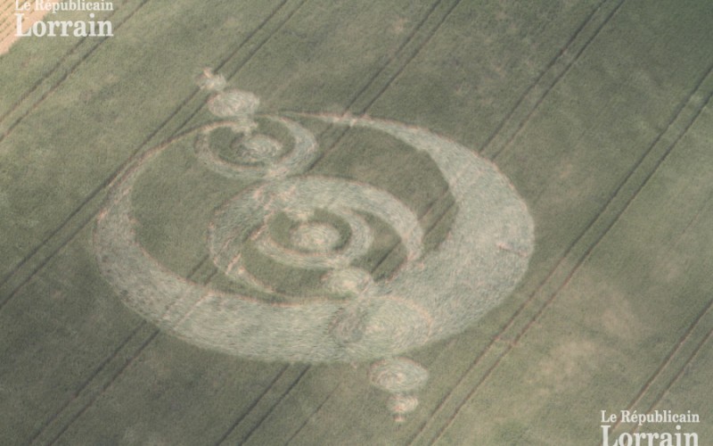 Mystérieux crop circle à Rauwiller