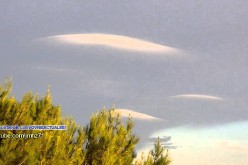 Des chemtrails en forme d’ovnis se forment dans le ciel de Tijuana (Mexico 21.07.2015)