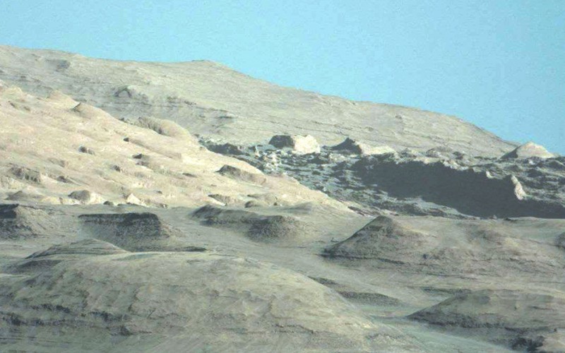 Photos de curiosity (Nasa), le ciel bleu de Mars