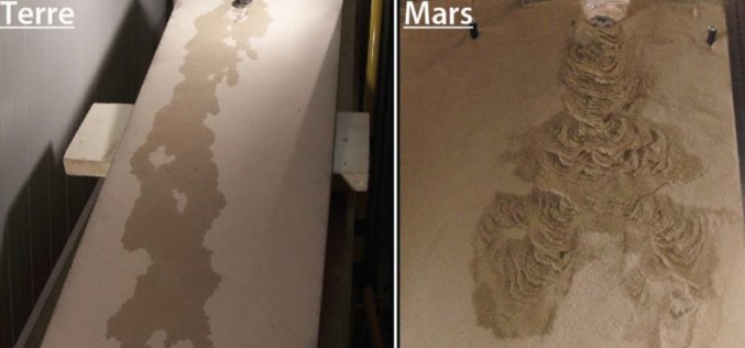 De l’eau bouillante coule sur Mars