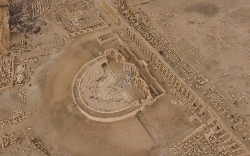 Images aériennes de Palmyre libérée de Daesh